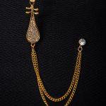 Metal jacket chain, Musical instrument, Gold - LT529