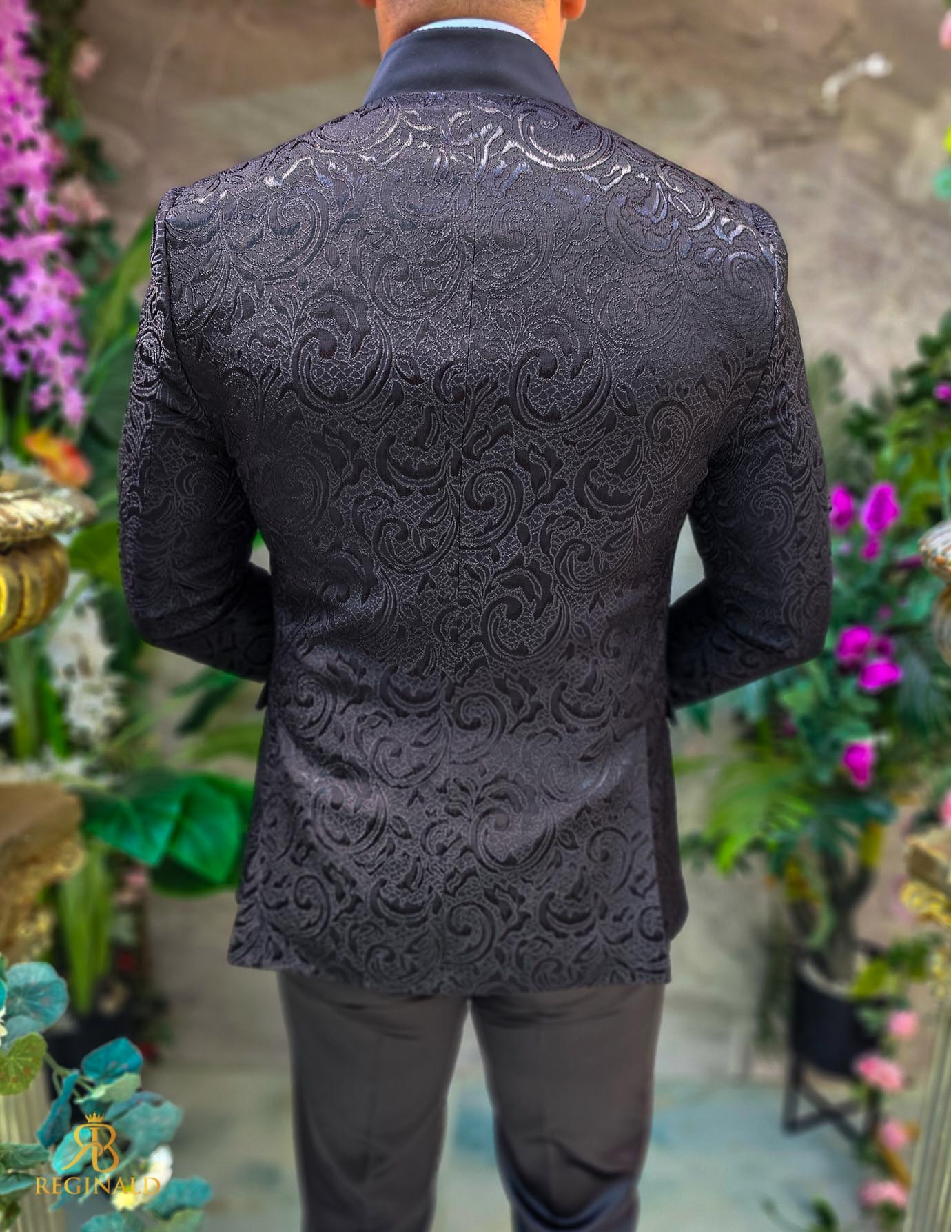 Costum negru elegant MIRE/NAS, set: 4 piese - C5234 - imagine 7