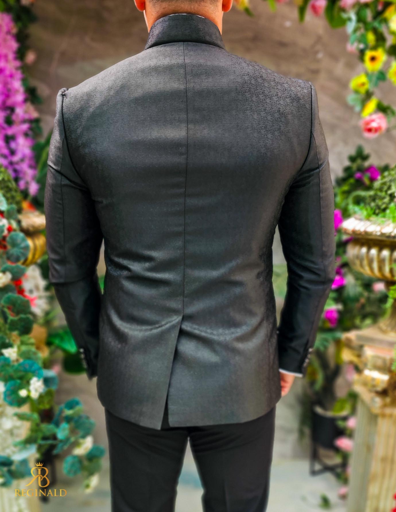 Costum negru elegant MIRE/NAS, set: 4 piese - C5229 - imagine 5