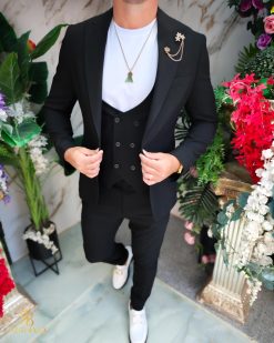 Alternative view of Sacou si Vesta de barbati, Slim-Fit- SC1107