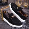 Mocasini de barbati casual, negri, talpa inalta ultra-usoara – AD804