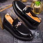Mocasini de barbati casual, negri, talpa inalta ultra-usoara – AD810