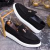 Mocasini de barbati casual, negri, talpa inalta ultra-usoara – AD766