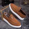 Mocasini de barbati casual, maro deschis, talpa inalta ultra-usoara – AD765