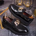 Mocasini de barbati casual, negri, talpa inalta ultra-usoara – AD783