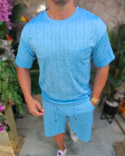 Alternative view of Compleu de vara, Albastru- Bleu, Tricou + Pantalon scurt- CMP139