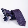 Set Cravata si batista mov cu model- CV1243