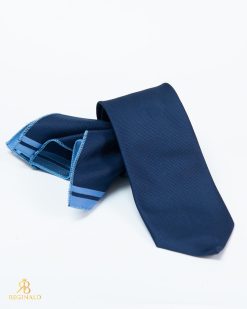 Set Cravata si batista, albastru inchis- CV1108