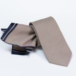 Conjunto de corbata y pañuelo estampados - CV1115
