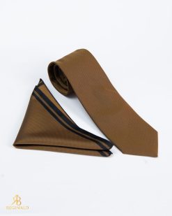 Set Cravata si batista, maro- CV1123