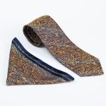 Tie and pocket square set with pattern - CV1155