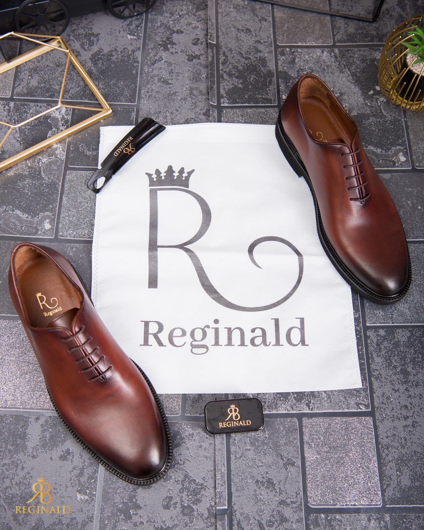 Pantofi eleganți de bărbați din piele naturala, Maro - P1853 - imagine 3