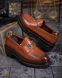 Alternative view of Mocasini de barbati casual, maro, talpa inalta ultra-usoara – AD817