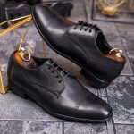 Pantofi de barbati, Negru, OneCut, Piele naturala - P1851