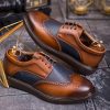 Pantofi Casual de bărbați din piele naturala, maro- P1852