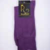Șosete de bărbați, Mov, lungi: 82% Bumbac - 18% Poliamida - ST129