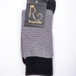 Șosete de bărbați, Negre, lungi: 39% Bumbac-23% Poliamida-38% Celiloza- ST132