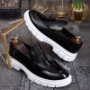 Mocasini de barbati casual, negri, talpa inalta ultra-usoara – AD841