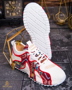 Alternative view of Adidasi de bărbați cu talpa înaltă, albi– AD820