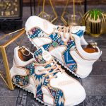 Adidasi de bărbați cu talpa înaltă, multicolor– AD844