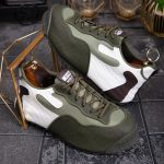 Zapatillas de hombre con suela alta, verdes – AD821