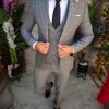 Costum de bărbați, Gri: Sacou, Vesta si Pantalon – C5261
