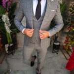 Men's suit, Grey: Jacket, Waistcoat and Trousers – C5261