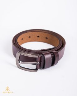 Curea din piele, Grena, Catarama metalica - CP466