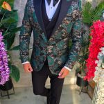 Costum de barbati de ceremonie Set: Sacou, Vesta, Pantalon, Papion- C5276
