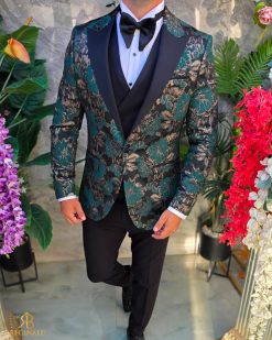 Costum de barbati de ceremonie Set: Sacou, Vesta, Pantalon, Papion- C5276