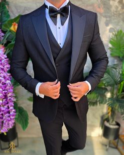 Costum de barbati de ceremonie Set: Sacou, Vesta, Pantalon, Papion- C5277