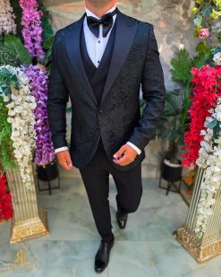 Costum de barbati de ceremonie Set: Sacou, Vesta, Pantalon, Papion- C5285