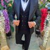 Costum de barbati de ceremonie Set: Sacou, Vesta, Pantalon, Papion- C5288