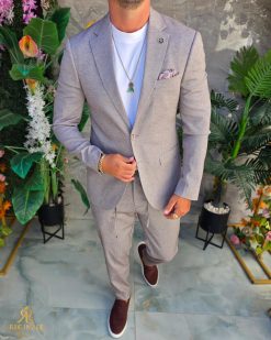 Costum de bărbați, Maro : Sacou si Pantalon - C5294