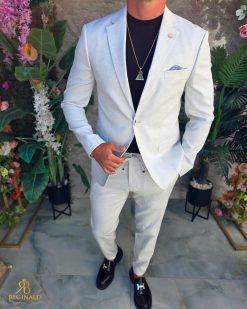 Costum de bărbați, Gri deschis: Sacou si Pantalon - C5302