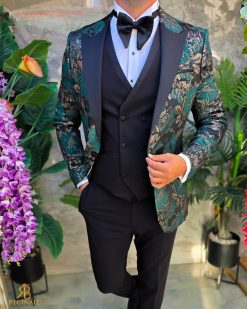 Alternative view of Costum de barbati de ceremonie Set: Sacou, Vesta, Pantalon, Papion- C5276