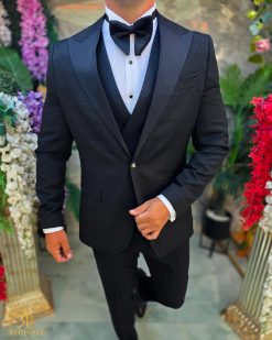 Alternative view of Costum de barbati de ceremonie Set: Sacou, Vesta, Pantalon, Papion- C5287