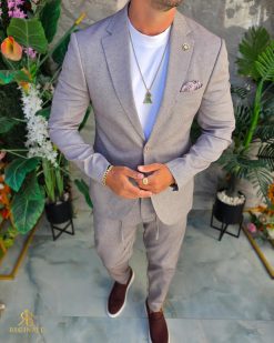 Alternative view of Costum de bărbați, Maro : Sacou si Pantalon - C5294