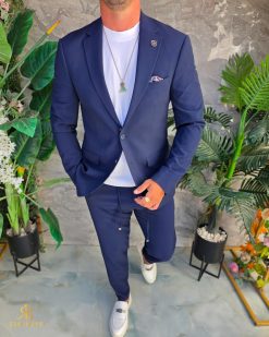 Alternative view of Costum de bărbați, Bleumarin : Sacou si Pantalon - C5291