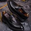 Mocasini de barbati casual, negri, talpa inalta ultra-usoara – AD867