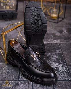 Alternative view of Mocasini de barbati casual, negri, talpa inalta ultra-usoara – AD867