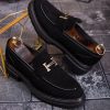 Mocasini de barbati casual, negri, talpa inalta ultra-usoara – AD869