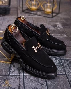 Alternative view of Mocasini de barbati casual, negri, talpa inalta ultra-usoara – AD869