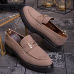 Mocasini de barbati casual, maro, talpa inalta ultra-usoara – AD865