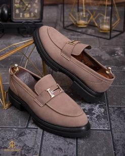 Mocasini de barbati casual, maro, talpa inalta ultra-usoara – AD865