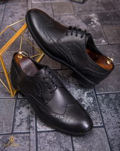 Pantofi de barbati, negru, din piele naturala-  P1876