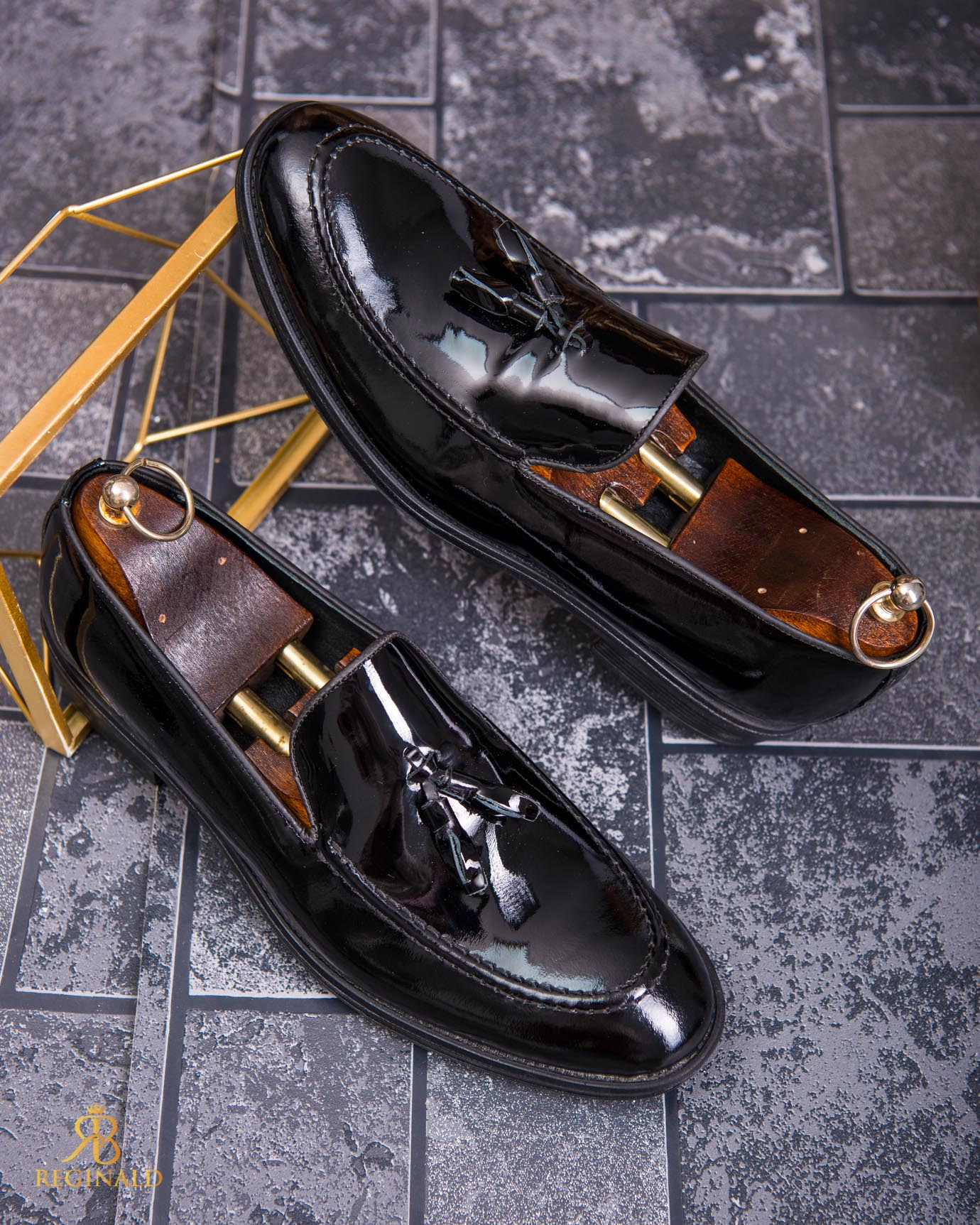 Pantofi de barbati, negru, din piele naturala- P1879 - imagine 2