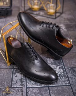 Pantofi de barbati, negru, din piele naturala-  P1875