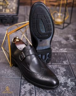 Alternative view of Pantofi de barbati, negru, din piele naturala-  P1874