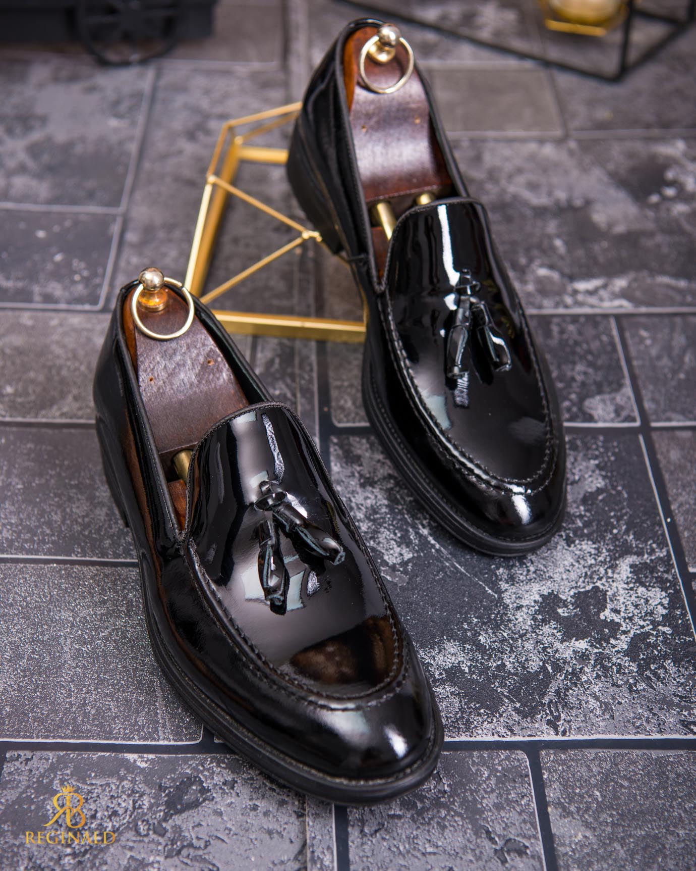 Pantofi de barbati, negru, din piele naturala- P1879 - imagine 5